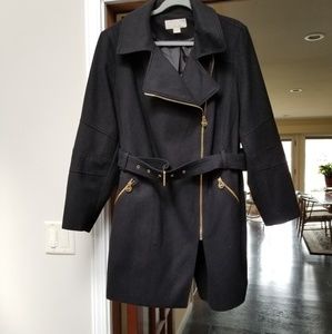 Michael Kors black wool coat like new